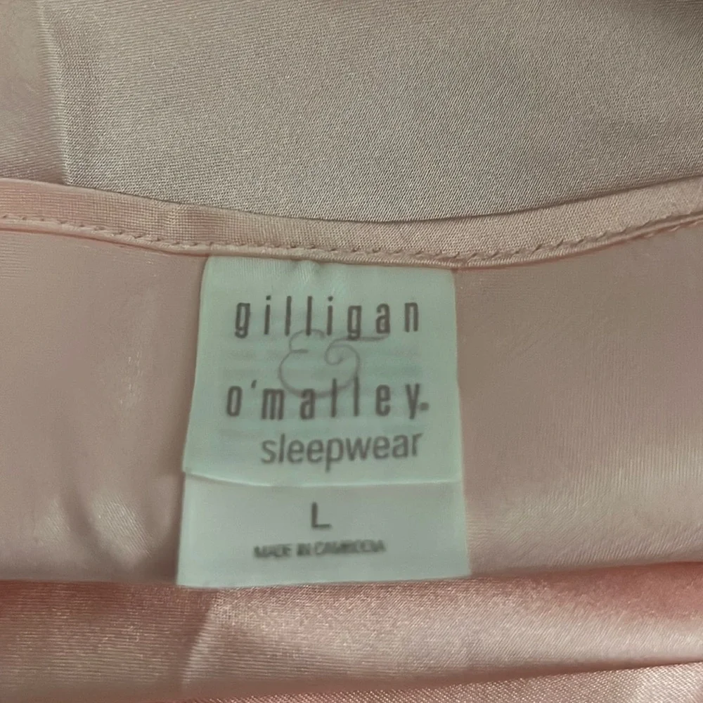 Gilligan & O’Malley Pink Satin Nightie size L